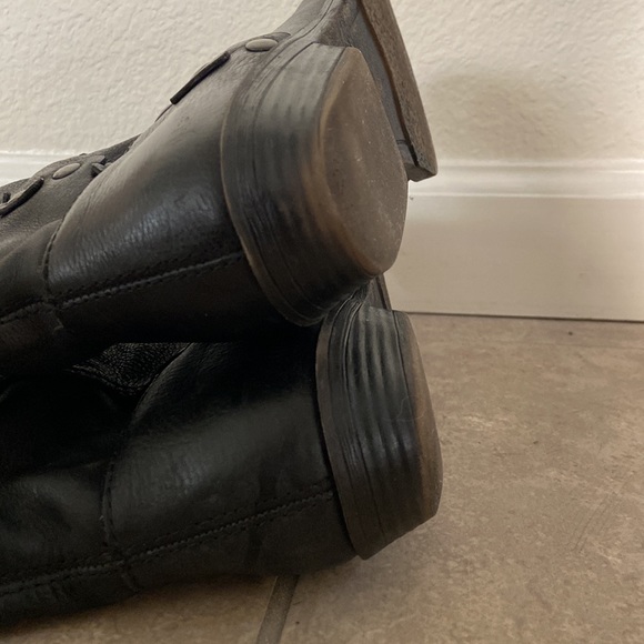 Nine West women real leather tall boots with studs size 6.5 - Picture 7 of 8